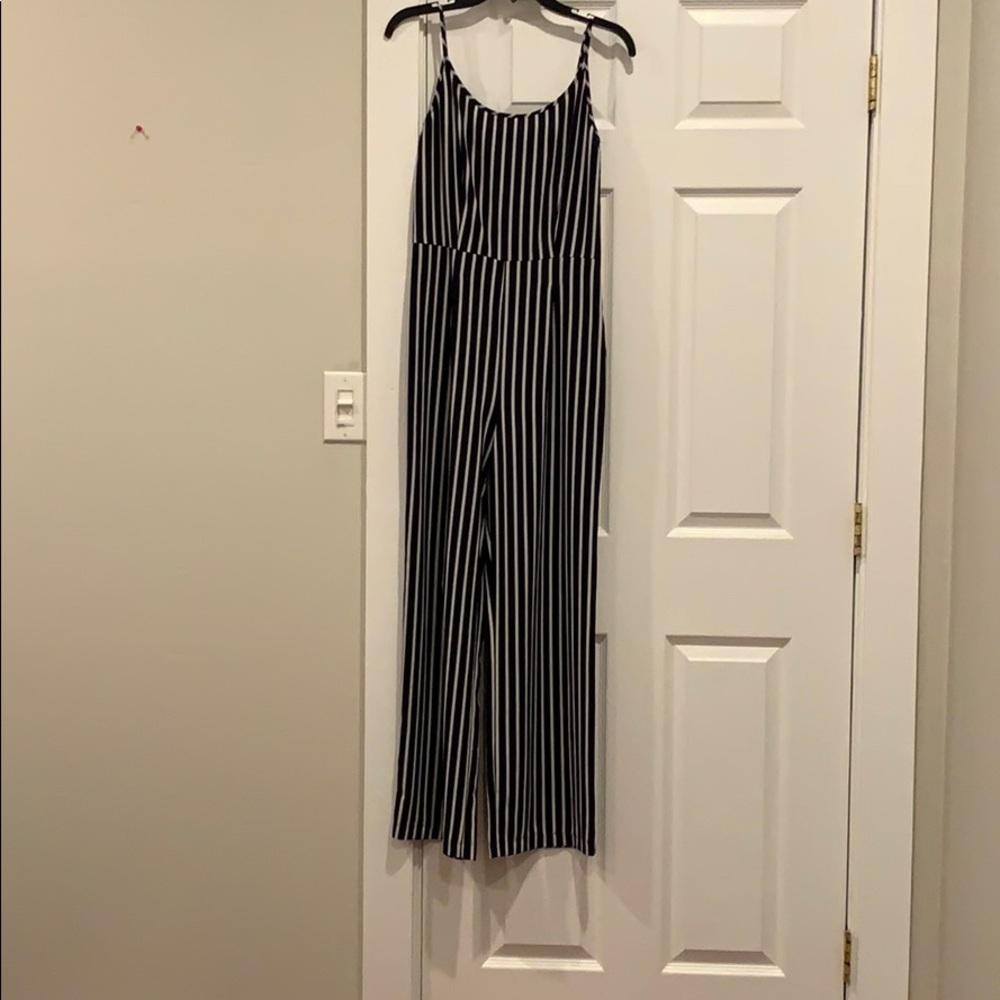 Striped jumpsuit
